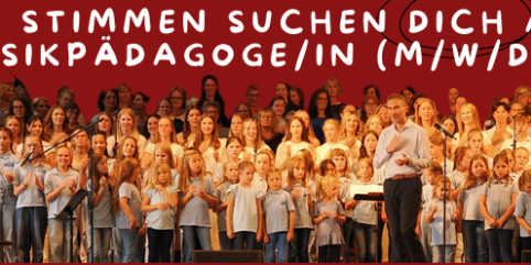 250 Stimmen suchen dich als MUSIKPÄDAGOGE/IN  (m/w/d)!
