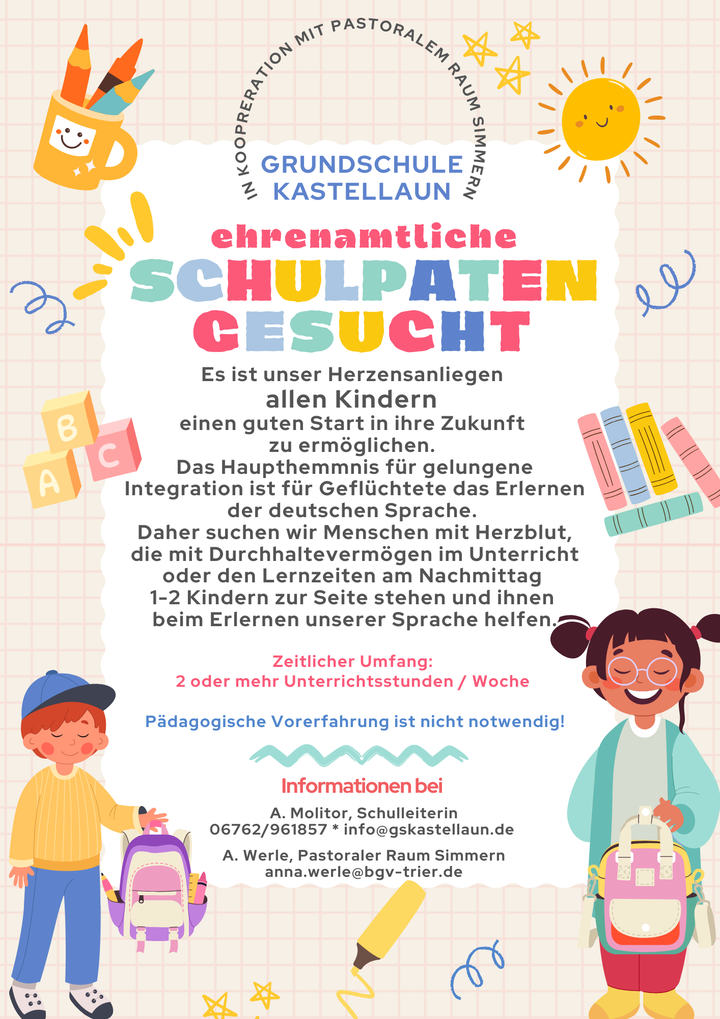 Colorful Illustrative Back To School Flyer