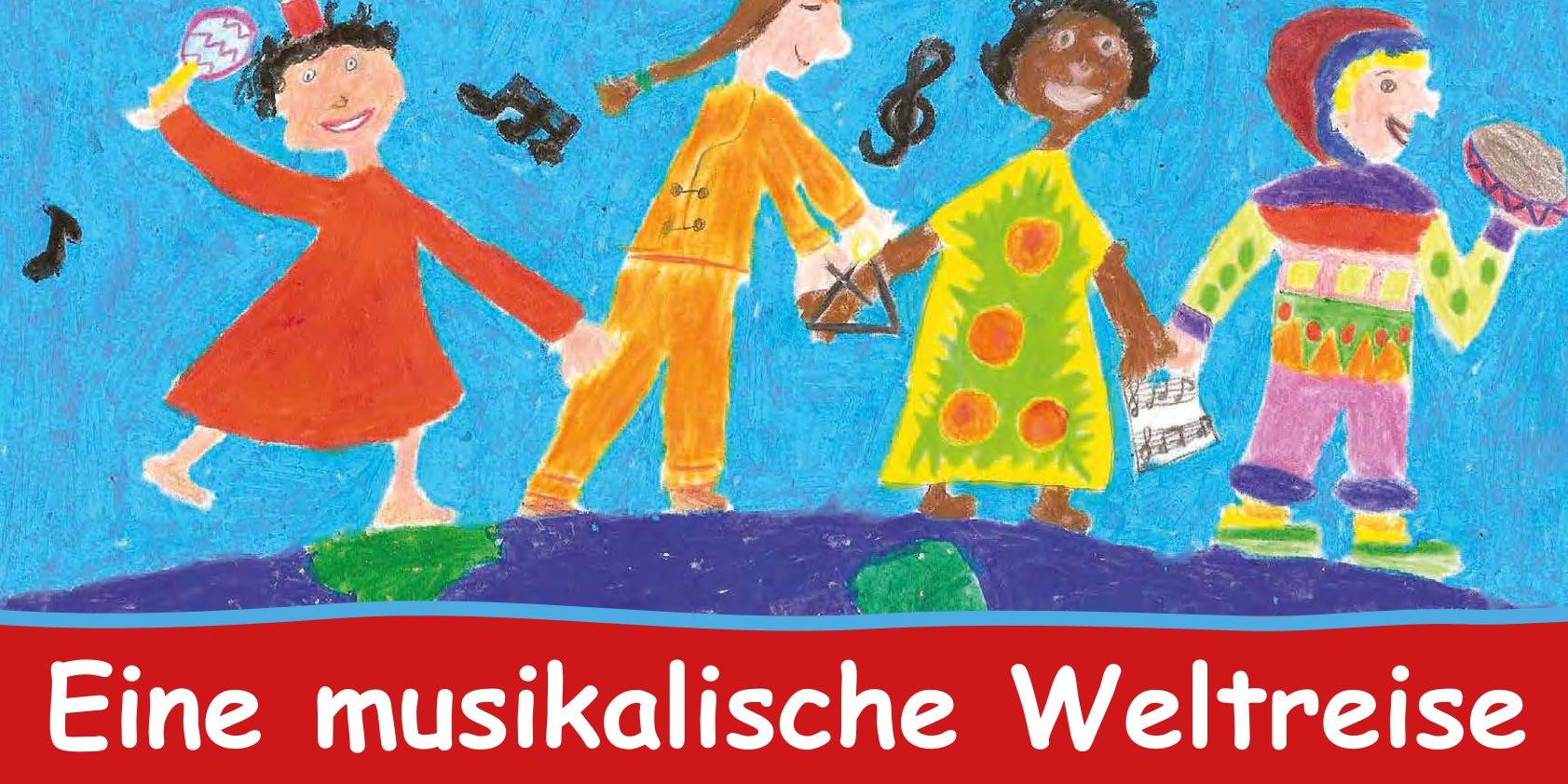 Plakat Konzert der Chorakademie Kastellaun 'In 80 Tönen um die Welt'