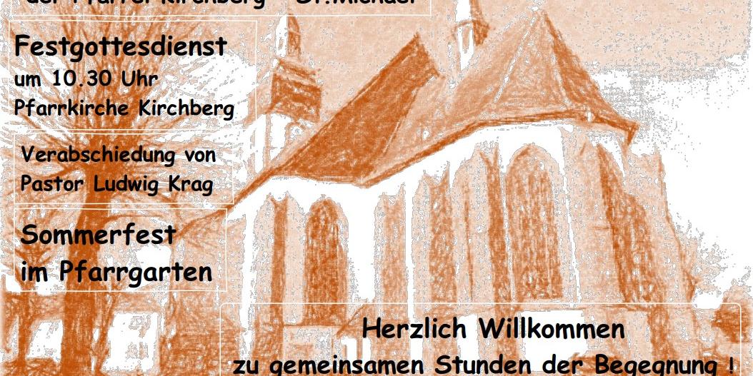 Pastor Ludwig Krag geht in Ruhestand - Pfarrfest St. Michael
