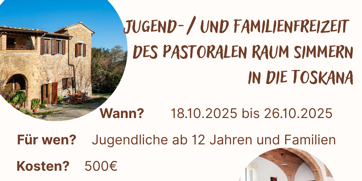 Jugendfreizeit in die Toskana