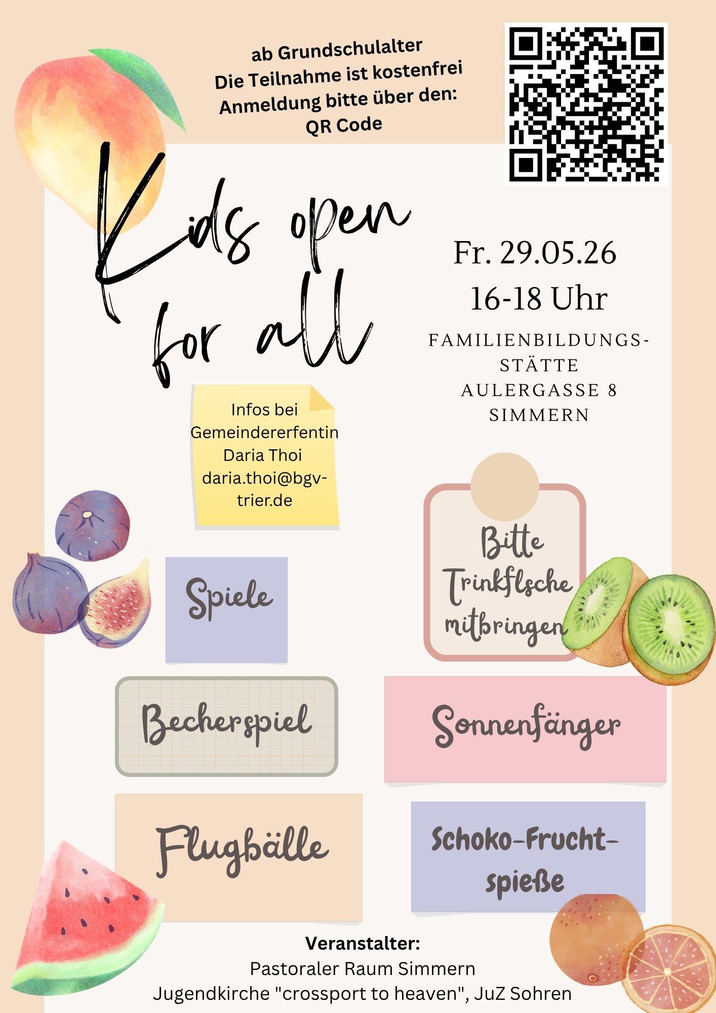 Flyer Kids open for All DIN A 6