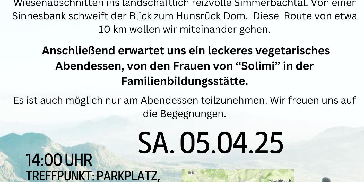 Wanderung und Abendessen mit allen Sternsingernaktreuren und Begleitern